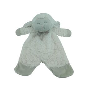 Ganz Sleepy Sheep Flat-A-Pat Lovey Security Blanket White Yellow Stars Plush